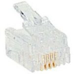 LEGRAND - Fiche RJ 11 pour câble rond 4 contacts - largeur 9