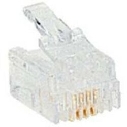 LEGRAND - Fiche RJ 11 pour câble rond 4 contacts - largeur 9