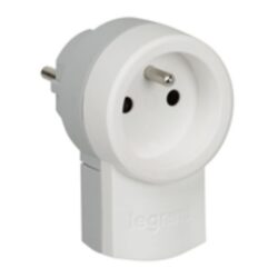 Adaptateur prise 2P+T 16A 250V 3680W, configuration visible