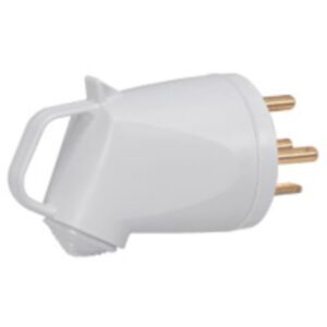 Fiche étanche grise 20 A 400 V 3P N T IP44 avec broches cuivre