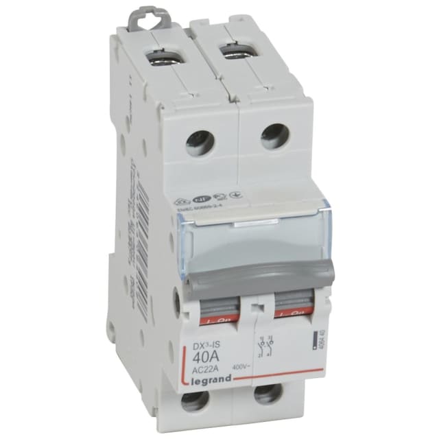 LEGRAND - Inter sectionneur DX³ 2P 40A 2 modules - 406440 LEGRAND - Inter sectionneur DX³ 2P 40A 2 modules - 406440