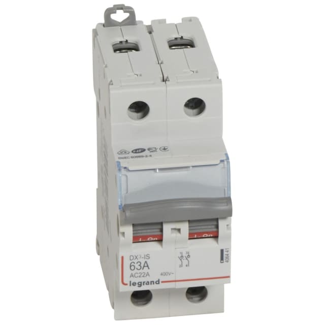 LEGRAND - Inter sectionneur DX³ 2P 63A 2 modules - 406441 LEGRAND - Inter sectionneur DX³ 2P 63A 2 modules - 406441