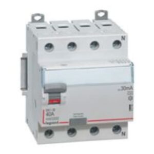 LEGRAND - Interrupteur différentiel DX³ 4P 30mA 40A Type A - 4 modules - 411760