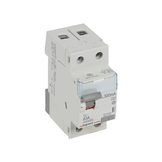 LEGRAND - Interrupteur différentiel TX³ 2P 300mA 63A Type A - 2 modules - 411923 LEGRAND - Interrupteur différentiel TX³ 2P 300mA 63A Type A - 2 modules - 411923