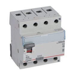 LEGRAND - Interrupteur différentiel TX³ 4P 300mA 40A Type A - 4 modules - 411942