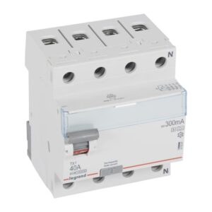 LEGRAND - Interrupteur différentiel TX³ 4P 300mA 40A Type A-S - 4 modules - 411947