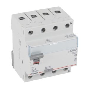 LEGRAND - Interrupteur différentiel TX³ 4P 300mA 63A Type A-S - 4 modules - 411948