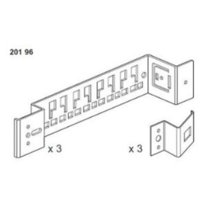 LEGRAND - Jeu de 3 supports métal pour gaine à câble interne - 020196