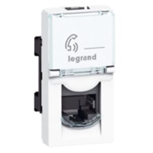 LEGRAND - LCS2 prise RJ45 CAT5e F/UTP 1 module Mosaic couleur blanc - 076552