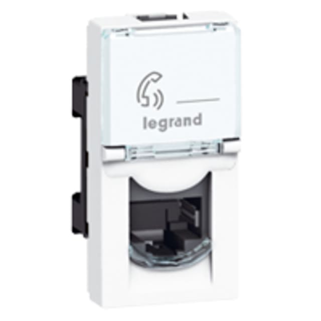 LEGRAND - LCS2 prise RJ45 CAT5e F/UTP 1 module Mosaic couleur blanc - 076552 LEGRAND - LCS2 prise RJ45 CAT5e F/UTP 1 module Mosaic couleur blanc - 076552