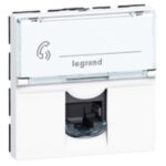 LEGRAND - LCS2 prise RJ45 CAT5e F/UTP 2 modules Mosaic couleur blanc - 076555