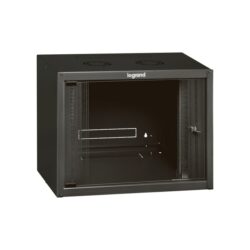 Coffret réseau 19 pouces 9U 600x450 mm, configuration visible