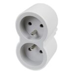 LEGRAND - MOP FB 2X2P+T STANDARD PRISES FRONTALES BLANC/GRIS - 049431