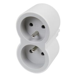 LEGRAND - MOP FB 2X2P+T STANDARD PRISES FRONTALES BLANC/GRIS - 049431