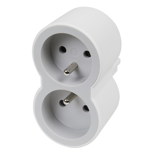 LEGRAND - MOP FB 2X2P+T STANDARD PRISES FRONTALES BLANC/GRIS - 049431 LEGRAND - MOP FB 2X2P+T STANDARD PRISES FRONTALES BLANC/GRIS - 049431