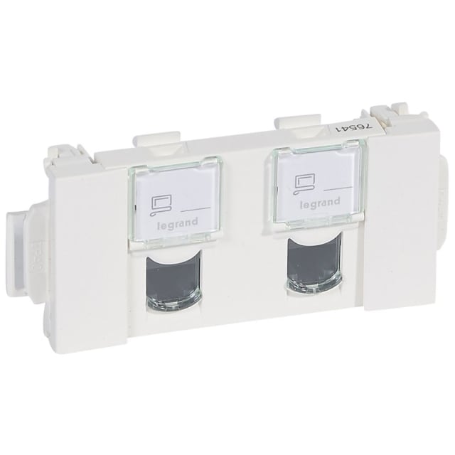 LEGRAND - MOSAIC 2XRJ 45 CAT 5E UTP CLIP - 076541 LEGRAND - MOSAIC 2XRJ 45 CAT 5E UTP CLIP - 076541