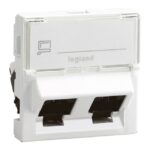 LEGRAND - MOSAIC 2XRJ 45 CAT 6 UTP -45° - 076504