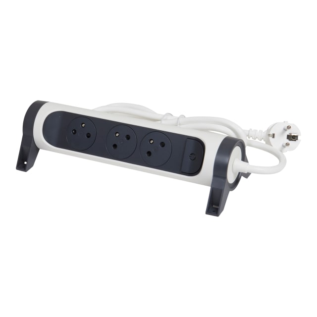 LEGRAND - MULTIPRISE FB 3X2P+T PREMIUM ROTATIVE ET FIXABLE 3M BLANC/NOIR - 049458 LEGRAND - MULTIPRISE FB 3X2P+T PREMIUM ROTATIVE ET FIXABLE 3M BLANC/NOIR - 049458