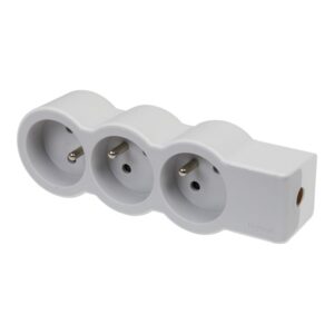LEGRAND - MULTIPRISE FB 3X2P+T STANDARD A CABLER BLANC/GRIS - 049496