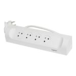 LEGRAND - MULTIPRISE FB 4X2P+T CORNER ANGLE 1M 1.5MM2 BLANC - 049404