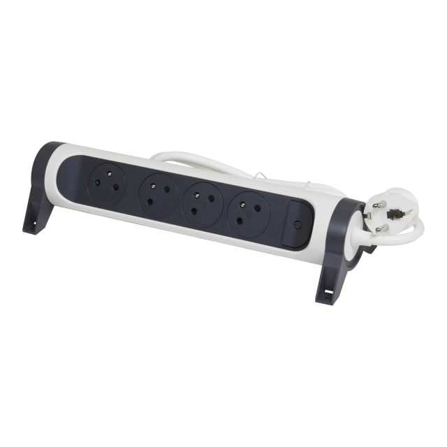 LEGRAND - MULTIPRISE FB 4X2P+T PREMIUM ROTATIVE ET FIXABLE 3M BLANC/NOIR - 049459 LEGRAND - MULTIPRISE FB 4X2P+T PREMIUM ROTATIVE ET FIXABLE 3M BLANC/NOIR - 049459