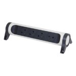 LEGRAND - MULTIPRISE FB 4X2P+T PREMIUM ROTATIVE ET FIXABLE A CABLER BLANC/NOIR - 049465
