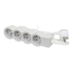 LEGRAND - MULTIPRISE FB 4X2P+T STANDARD 3M 1.5MM2 BLANC/GRIS - 049490