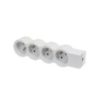 LEGRAND - MULTIPRISE FB 4X2P+T STANDARD A CABLER BLANC/GRIS - 049497