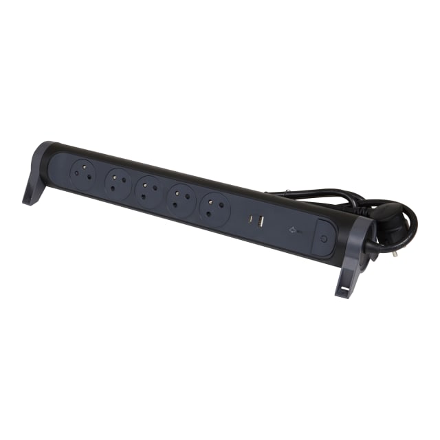 LEGRAND - MULTIPRISE FB 5X2P+T PREMIUM PARAFOUDRE USB A+C 1.5M 1.5MM2 NOIR - 049428 LEGRAND - MULTIPRISE FB 5X2P+T PREMIUM PARAFOUDRE USB A+C 1.5M 1.5MM2 NOIR - 049428