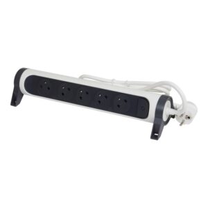 LEGRAND - MULTIPRISE FB 5X2P+T PREMIUM ROTATIVE ET FIXABLE 3M BLANC/NOIR - 049461