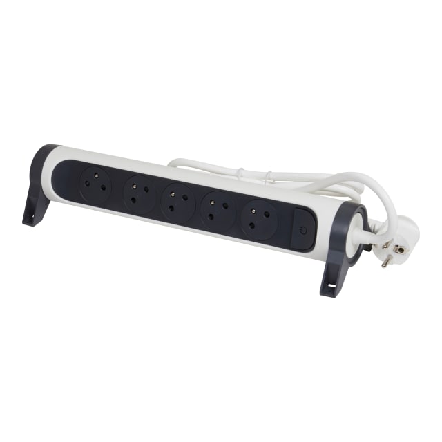 LEGRAND - MULTIPRISE FB 5X2P+T PREMIUM ROTATIVE ET FIXABLE 3M BLANC/NOIR - 049461 LEGRAND - MULTIPRISE FB 5X2P+T PREMIUM ROTATIVE ET FIXABLE 3M BLANC/NOIR - 049461