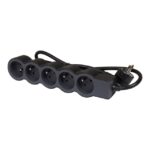 LEGRAND - MULTIPRISE FB 5X2P+T STANDARD 3M 1.5MM2 NOIR - 049493
