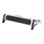 LEGRAND - MULTIPRISE FB 6X2P+T PREMIUM ROTATIVE ET FIXABLE 3M BLANC/NOIR - 049462