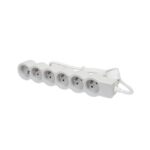 LEGRAND - MULTIPRISE FB 6X2P+T STANDARD 3M 1.5MM2 BLANC/GRIS - 049494