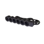 LEGRAND - MULTIPRISE SCH 6X2P+T STANDARD 1.5M 1.5MM2 NOIR - 694558