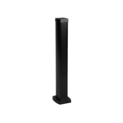 Détails visibles de Mini-colonne électrique noire 1 compartiment pour Colonnes de bureau