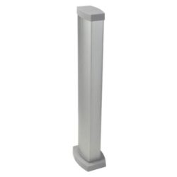 Détails visibles de Mini-colonne aluminium 2 compartiments 0,68 m pour Colonnes de bureau