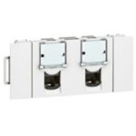 LEGRAND - Mosaic 2xRJ 45 cat 6 UTP clip DLP clippage direct Mosaic - 076546