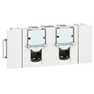 LEGRAND - Mosaic 2xRJ 45 cat 6 UTP clip DLP clippage direct Mosaic - 076546