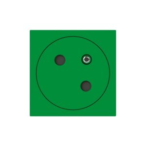 LEGRAND - Mosaic Link prise 2P+T affleurante 45°-2 modules vert - 077160L