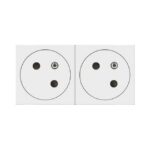 LEGRAND - Mosaic Link prise 2x2P+T affleurante 45°-4 modules blanc - 077142L