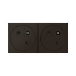 LEGRAND - Mosaic Link prise 2x2P+T affleurante 45°-4 modules noir - 079192L