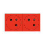 LEGRAND - Mosaic Link prise 2x2P+T affleurante 45°-4 modules rouge - 077172L