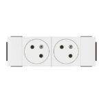 LEGRAND - Mosaic Link prise 2x2P+T affleurante soluclip 4 modules blanc - 077102L