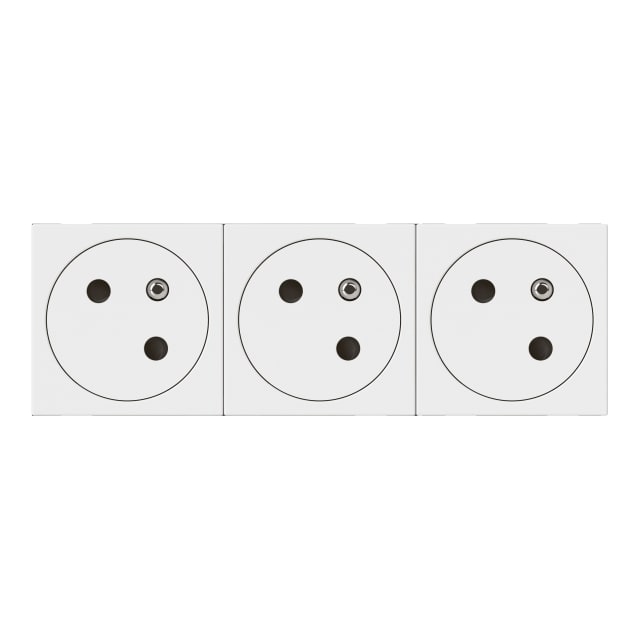 LEGRAND - Mosaic Link prise 3x2P+T affleurante 45°-6 modules blanc - 077143L LEGRAND - Mosaic Link prise 3x2P+T affleurante 45°-6 modules blanc - 077143L