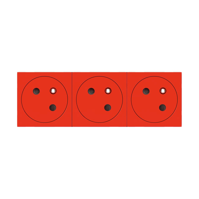 LEGRAND - Mosaic Link prise 3x2P+T affleurante 45°-6 modules rouge - 077173L LEGRAND - Mosaic Link prise 3x2P+T affleurante 45°-6 modules rouge - 077173L