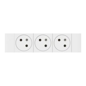 LEGRAND - Mosaic Link prise 3x2P+T affleurante soluclip 6 modules blanc - 077103L