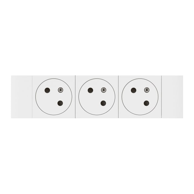 LEGRAND - Mosaic Link prise 3x2P+T affleurante soluclip 6 modules blanc - 077103L LEGRAND - Mosaic Link prise 3x2P+T affleurante soluclip 6 modules blanc - 077103L