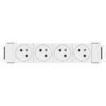 LEGRAND - Mosaic Link prise 4x2P+T affleurante soluclip 8 modules blanc - 077104L
