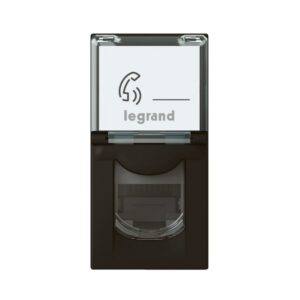 LEGRAND - Mosaic RJ45 ctd FTP cat6 1 mod noir - 079162L